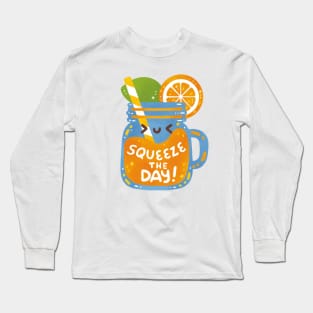 Squeeze The Day Orange Long Sleeve T-Shirt